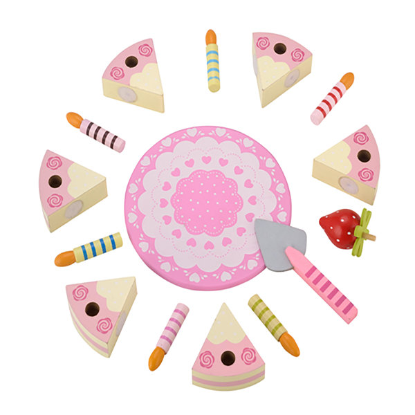 Hooga Little Baker Wooden Birthday Cake Play Food & Reviews Wayfair.ie